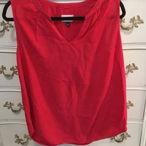 Red tank blouse